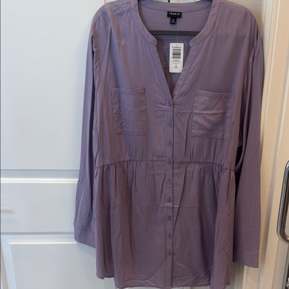 Torrid Women's Purple Tunic Top